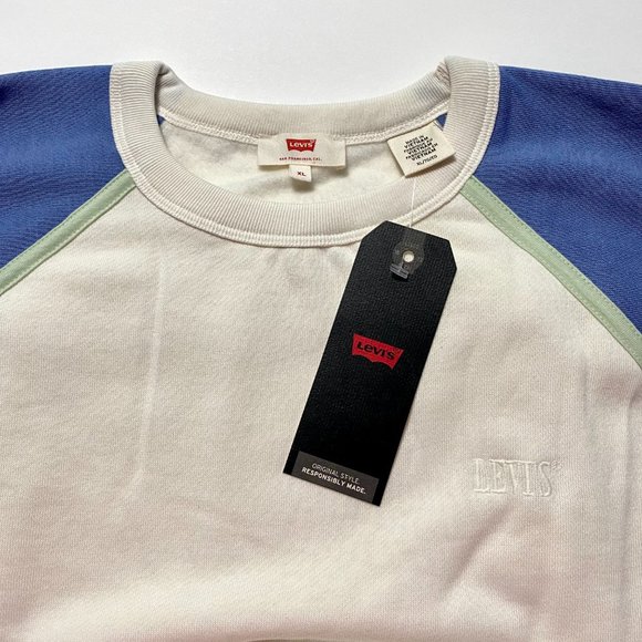 Levi's Colorblock Crewneck Sweatshirt Size X-Large - Picture 3 of 12
